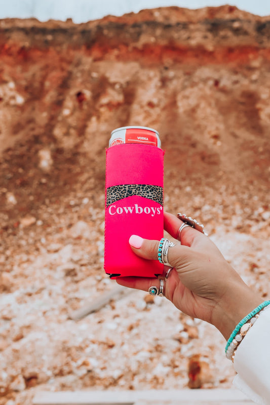 PINK COWGIRLS/COWBOYS TALL COOZIE 2-PACK Wild Cactus Boutique