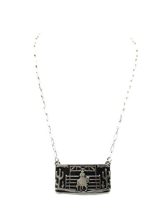 Western Cowboy Ranch Pendant Necklace Wild Cactus Boutique