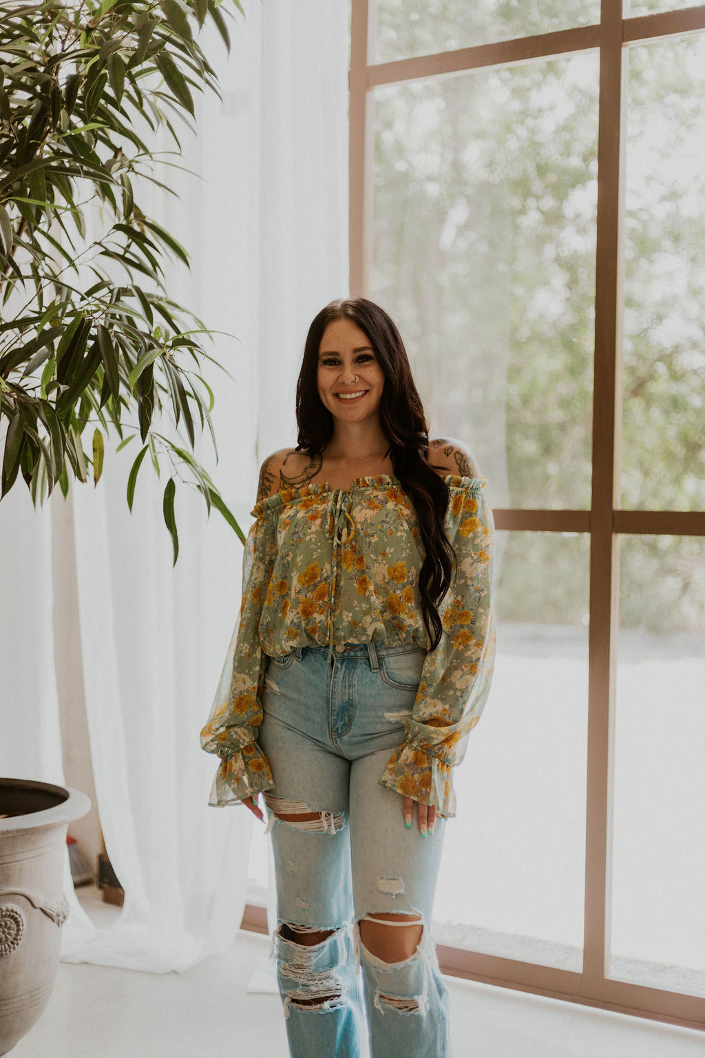 Wild & Floral Top Wild Cactus Boutique