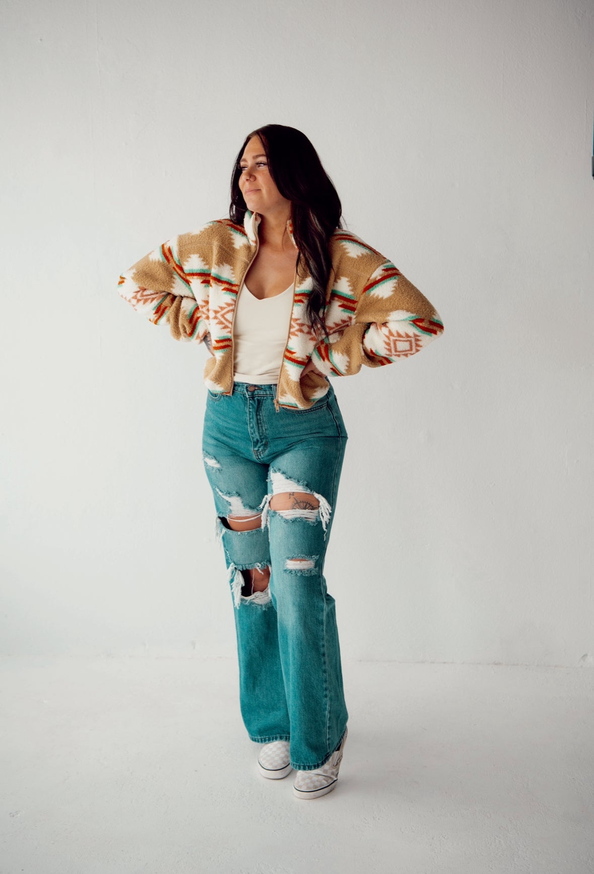 Jena's Aztec Western Jacket Wild Cactus Boutique