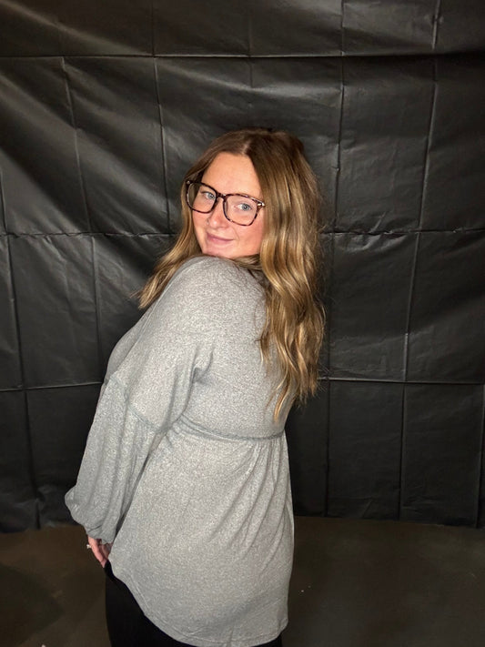 Irregular bottom long sleeve tighten cuff Thread & Co. Boutique, LLC