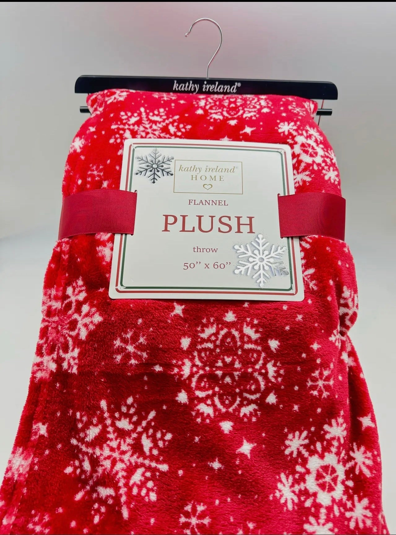 Kathy Ireland Christmas Flannel Fleece Throw Blankets Thread & Co. Boutique, LLC