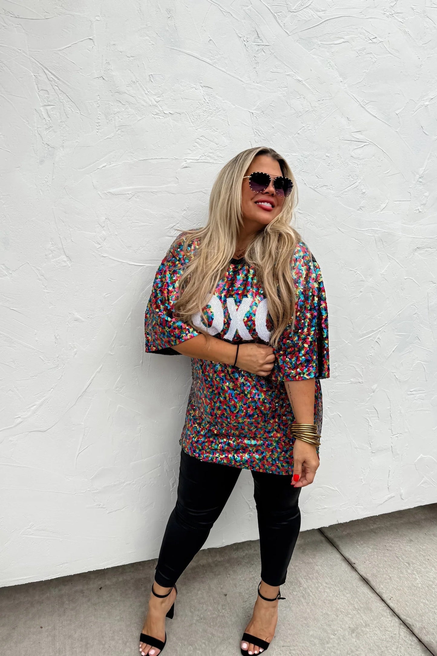XOXO Sequin Top Thread & Co. Boutique, LLC