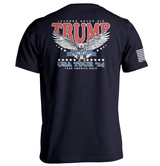 Legends Never Die Trump USA Tour 2024 Shield Republic