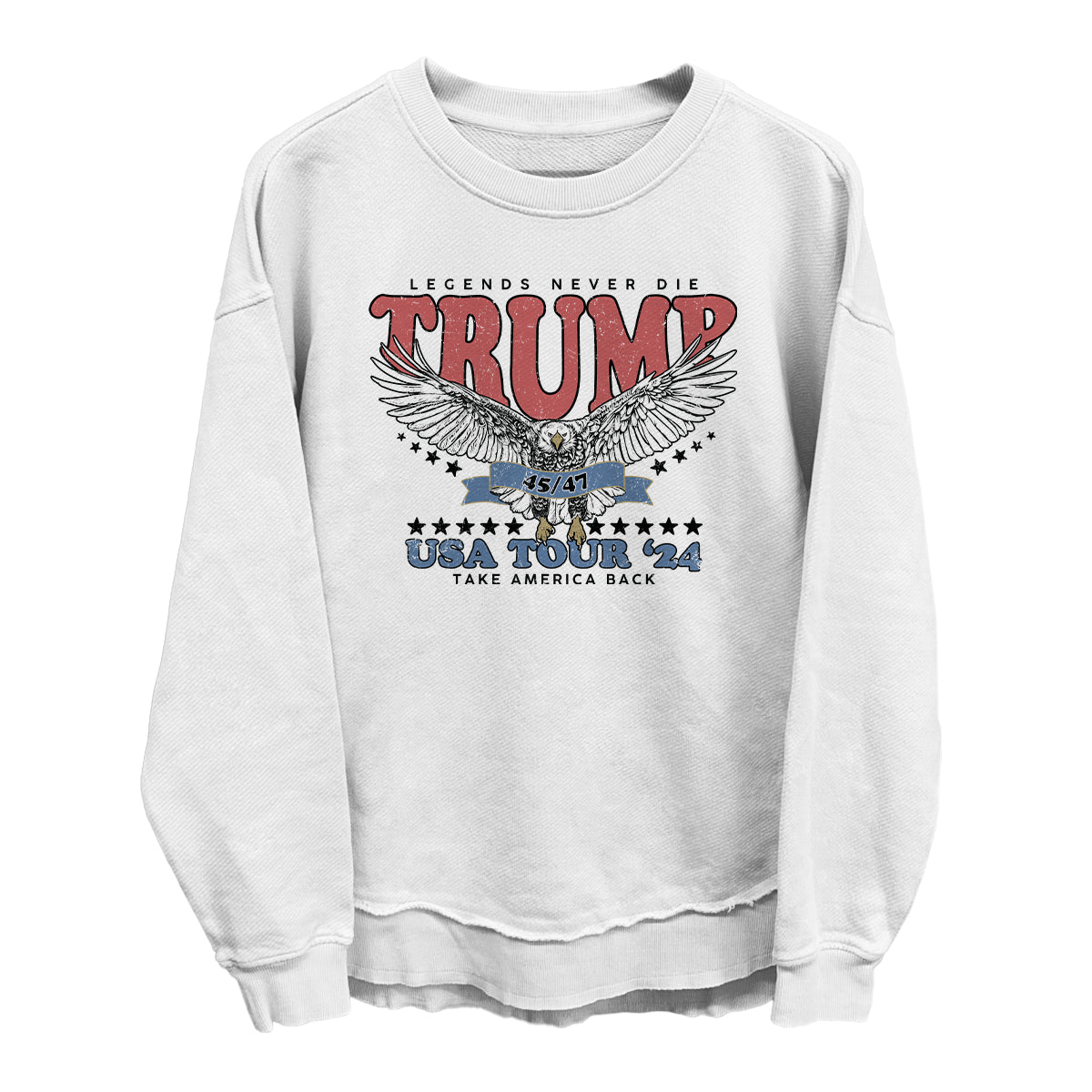 Legends Never Die Trump USA Tour 2024 (Front) Shield Republic