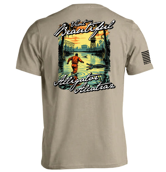 Visit Beautiful Alligator Alcatraz Shield Republic