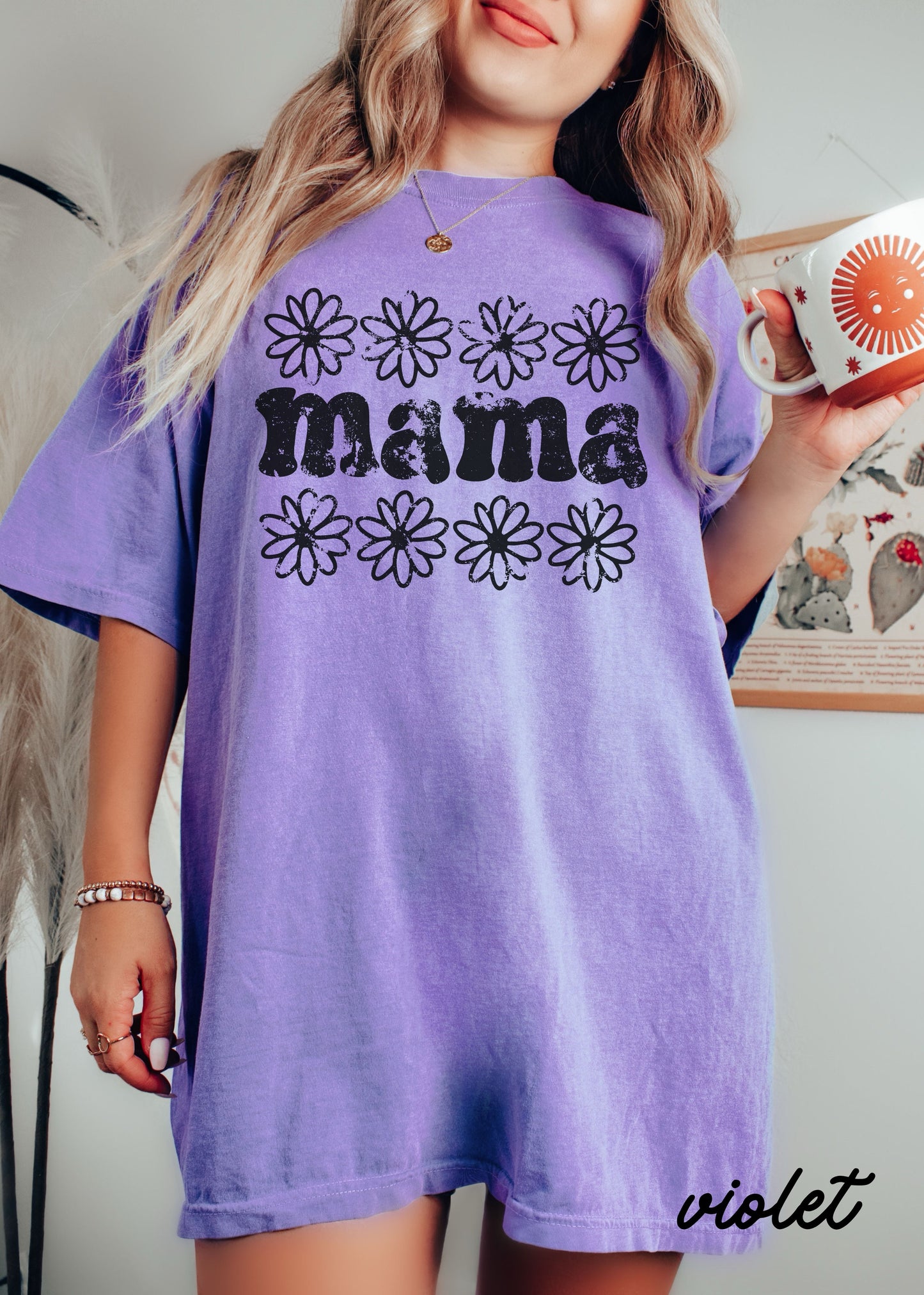 Mama Daisy Floral Tee *12 Colors (S-3X) Chloe Vs Tank The Boutique