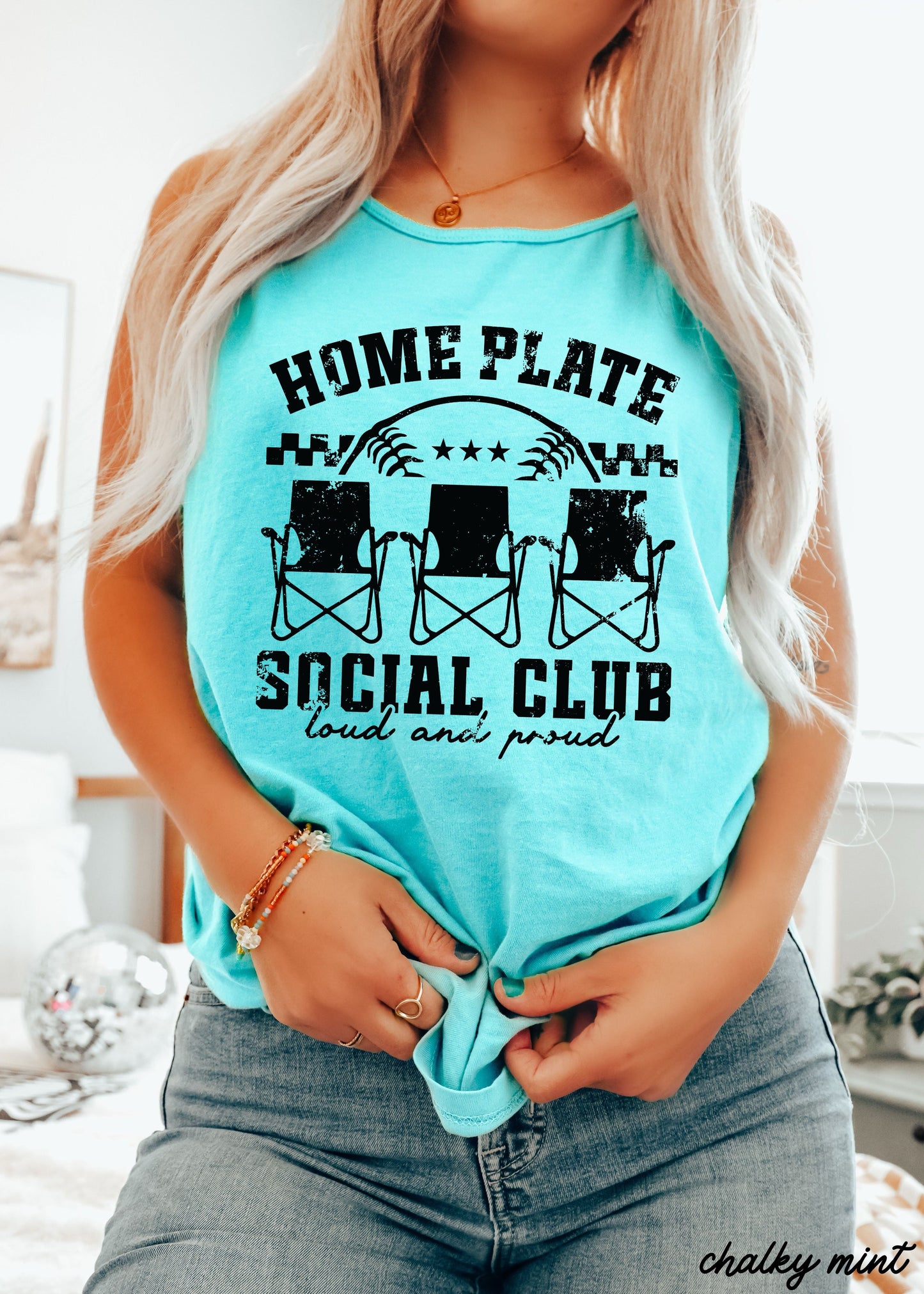 Home Plate Social Club Tank *5 Colors (S-3X) Chloe Vs Tank The Boutique