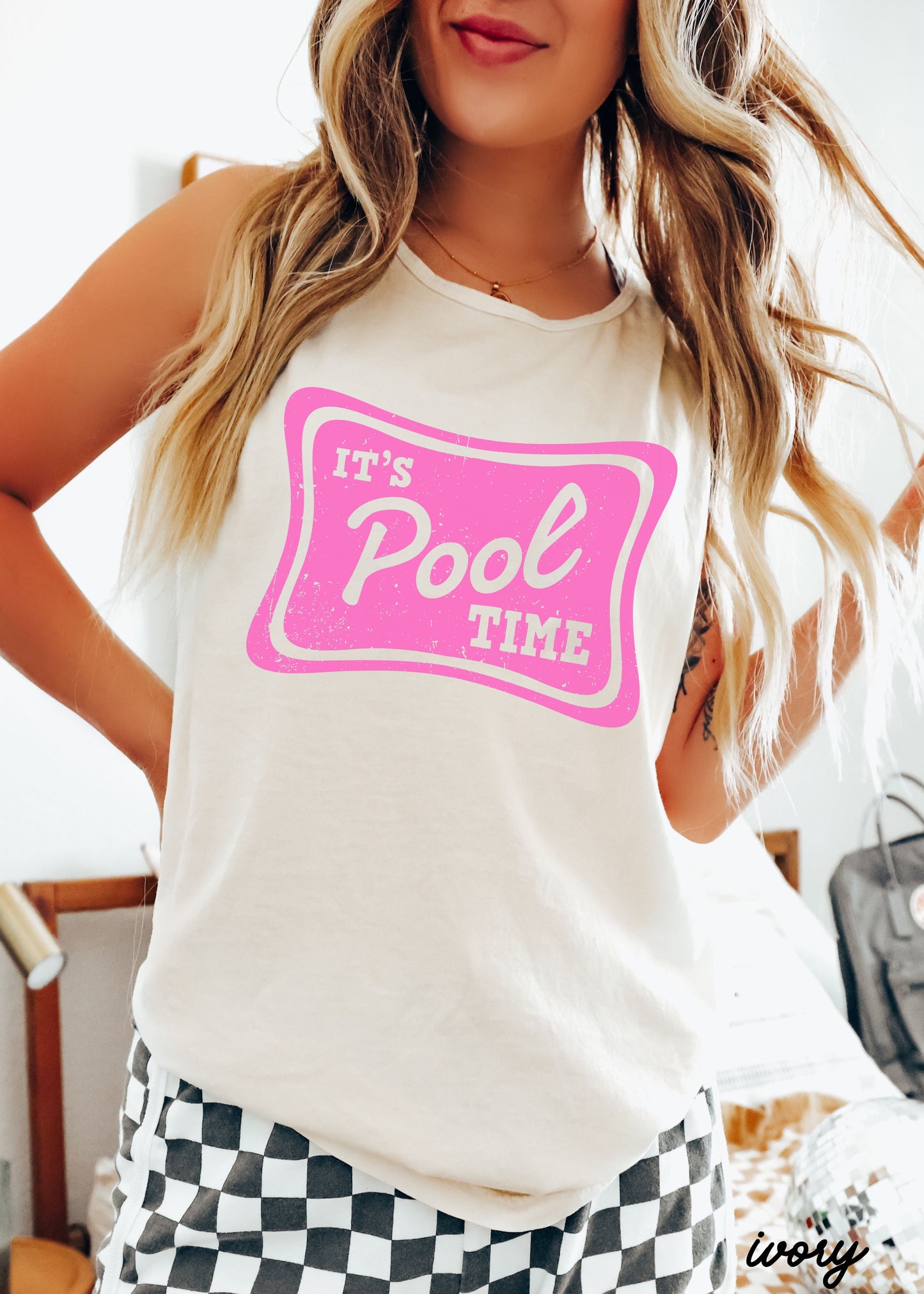 Pool Time Tank *10 Colors (S-3X) Chloe Vs Tank The Boutique