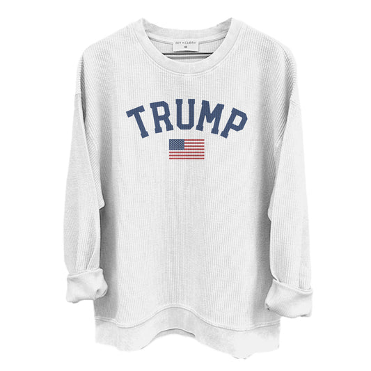 Trump American Flag 2024 (Front) Shield Republic