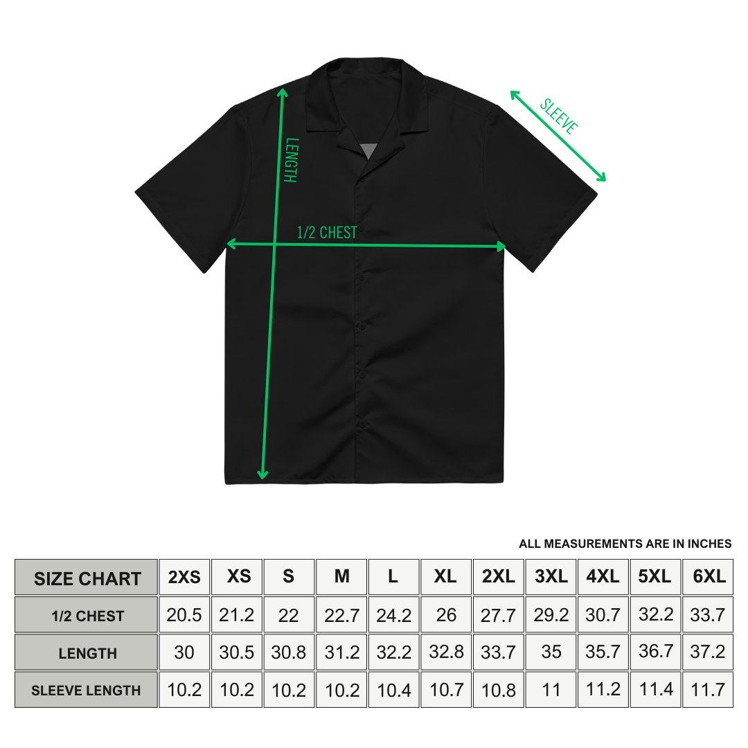 Batty Blackout Button-Up Shirt Goth Cloth Co.