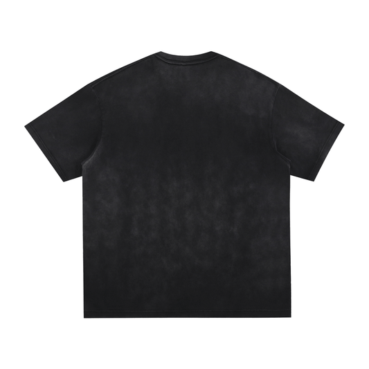 Cemetery Haunts Vintage Washed Hand-Frayed T-Shirt Goth Cloth Co.