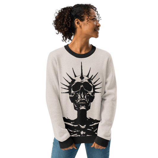 Corpse King Knit Crew Neck Sweater Goth Cloth Co.
