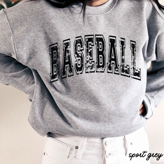 Pre-Order: Baseball Sweatshirt *3 Colors (S-3X) Chloe Vs Tank The Boutique