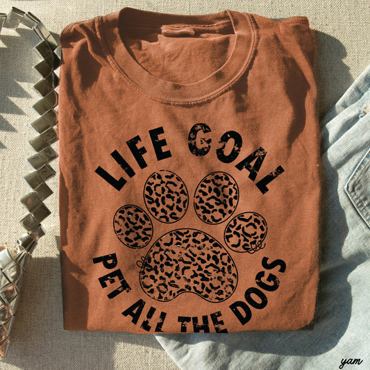 Pet All The Dogs Leopard Paw Tee *13 Colors (S-3X) Chloe Vs Tank The Boutique