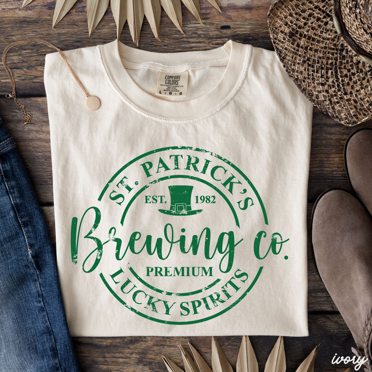 St. Patrick's Brewing Comfort Colors Tee *4 Colors (S-3X) Chloe Vs Tank The Boutique