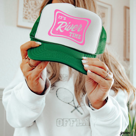 It's River Time Trucker Hat *9 COLORS Chloe Vs Tank The Boutique