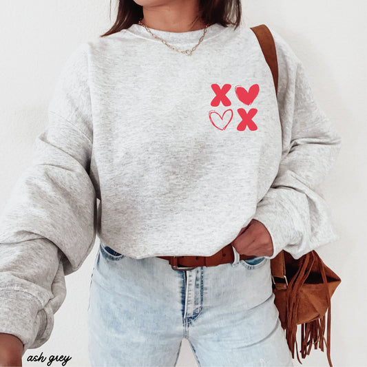 Pocket XOXO Sweatshirt *8 Colors (S-3X) Chloe Vs Tank The Boutique