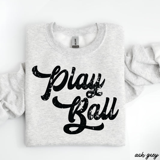 Play Ball Sweatshirt *11 Colors (S-3X) Chloe Vs Tank The Boutique