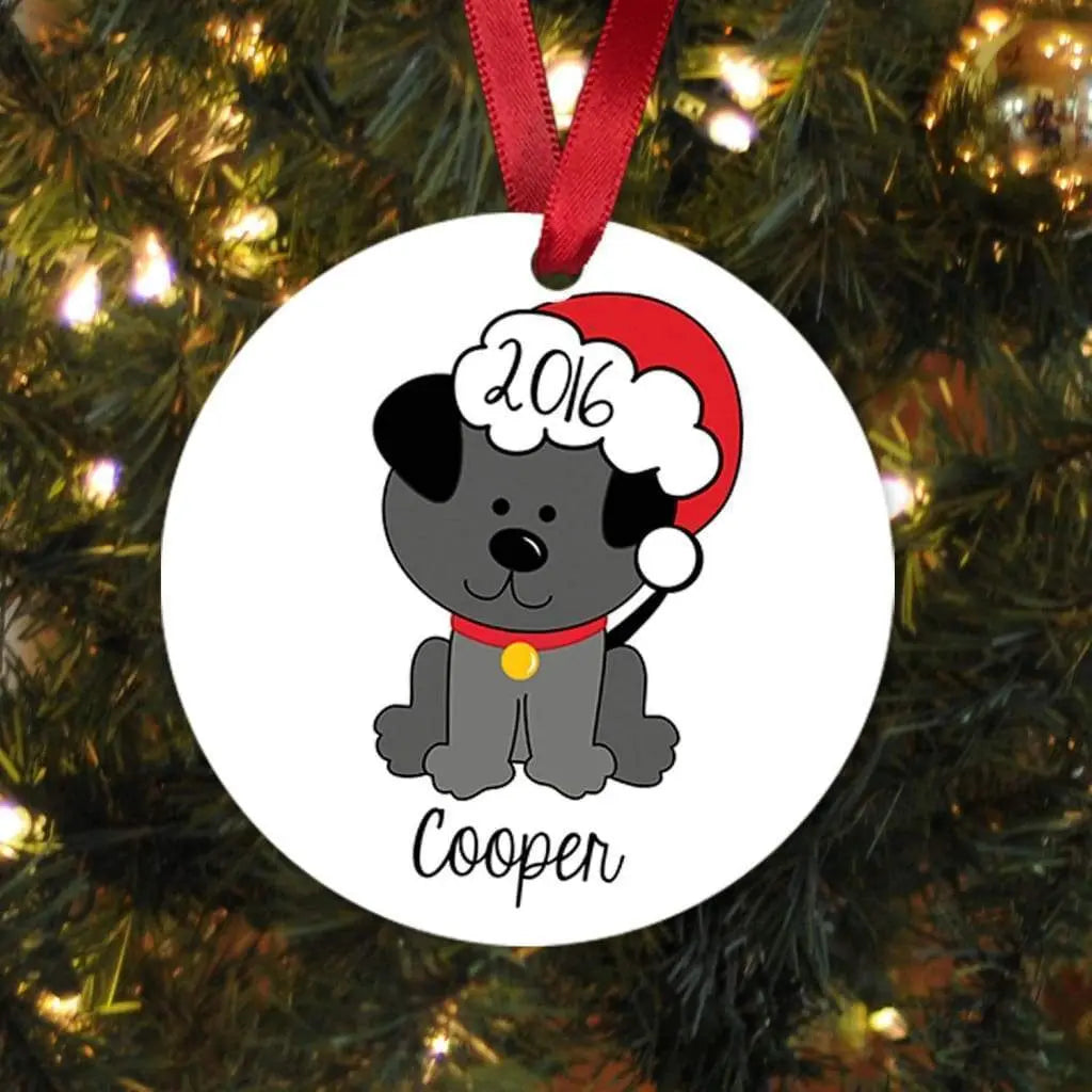 Dog Christmas Ornament - Personalized Christmas Ornament New Dog Gift Joyful Moose
