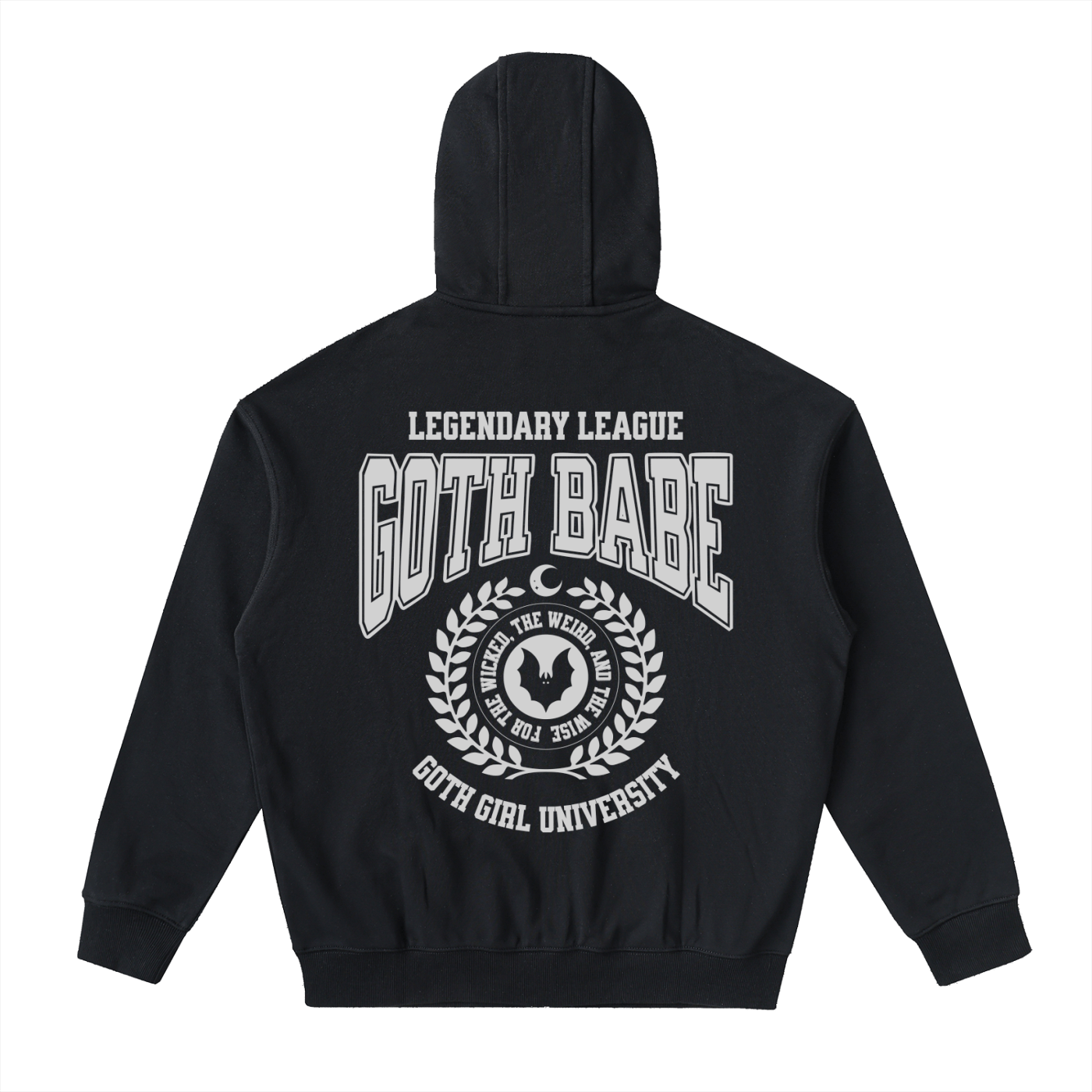 Drop-Shoulder Zip Up Hoodie Goth Cloth Co.