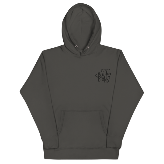 Fuck Off Embroidered Hoodie Goth Cloth Co.