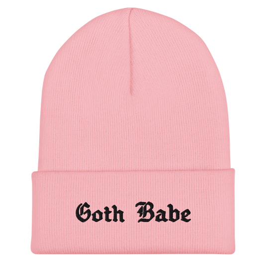 Goth Babe Cuffed Beanie Goth Cloth Co.