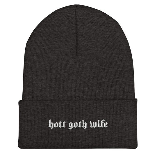 Hot Goth Wife Knit Beanie Goth Cloth Co.