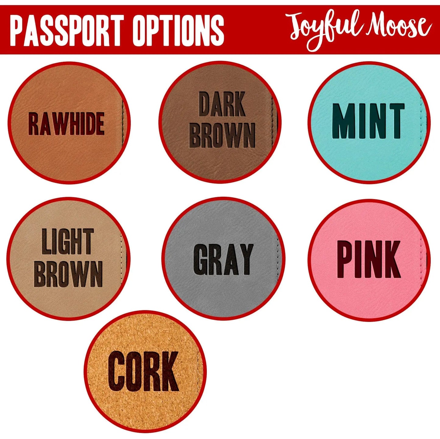Personalized Gifts for Her - custom name birthday gift - custom gift for her - personalized travel gift - engraved passport holder Joyful Moose