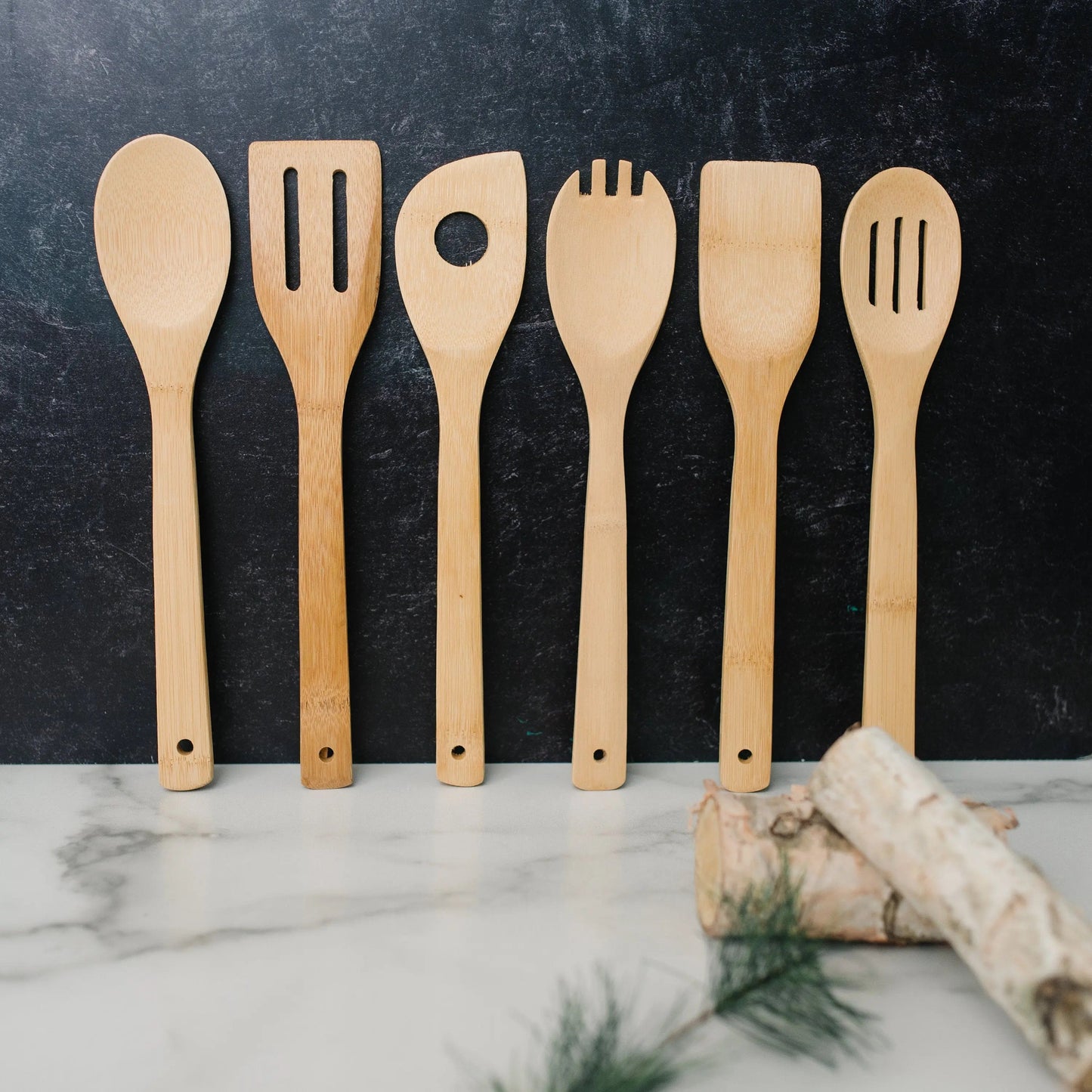 Bamboo Kitchen Utensil Holder - Custom Gift for Bride & Groom - Personalized Wedding Gift, Anniversary Gift Joyful Moose