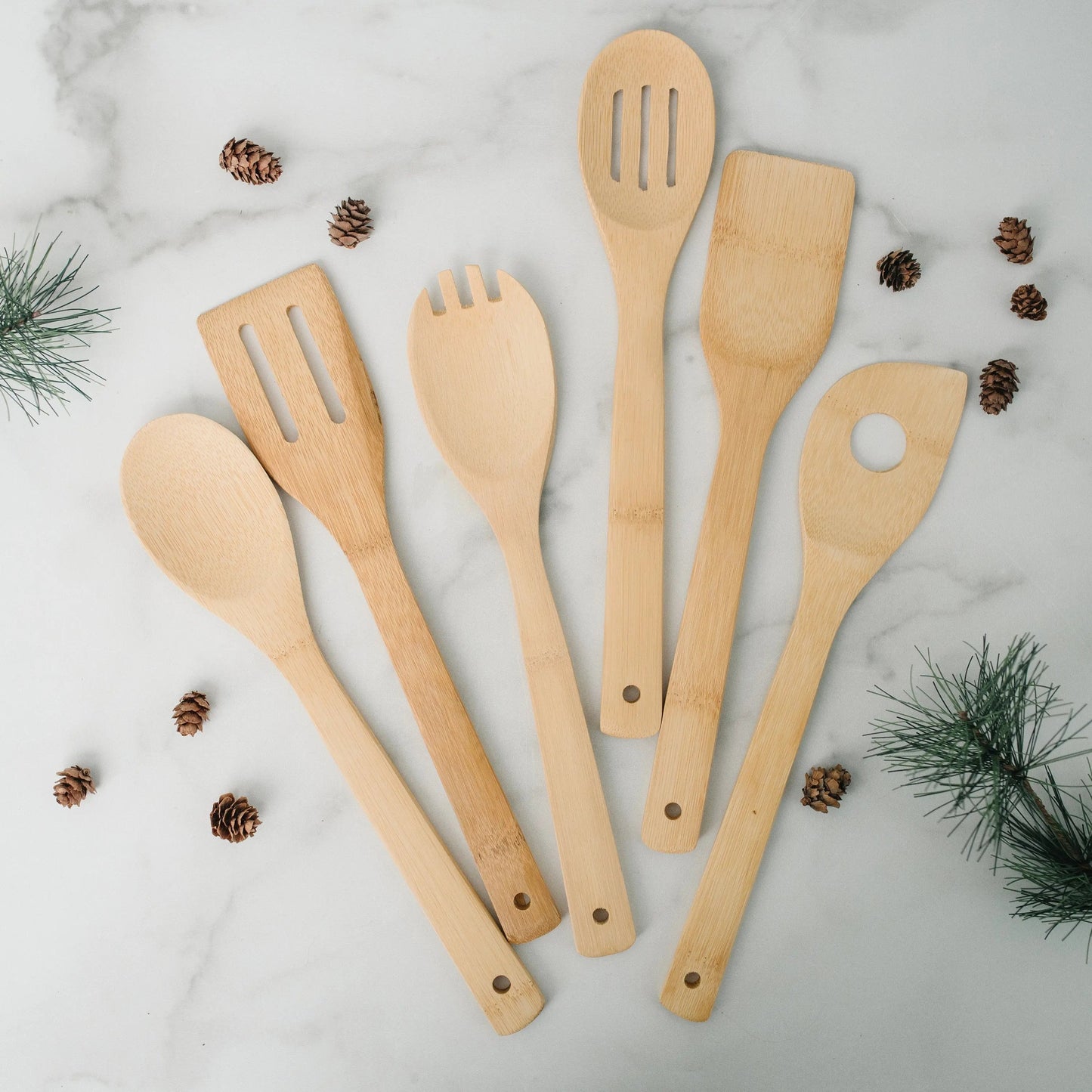 Bamboo Kitchen Utensil Holder - Personalized Gift for Grandma Joyful Moose