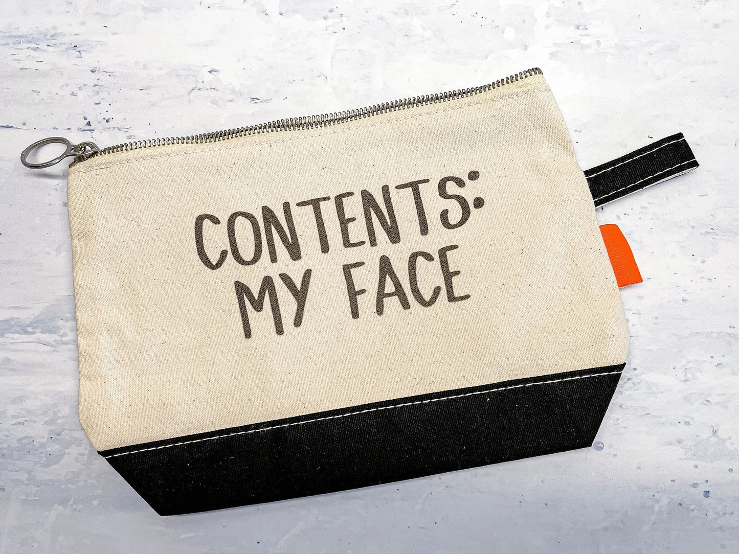 Funny Cosmetic Make Up Bag Contents: My Face Joyful Moose
