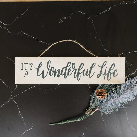 It's a Wonderful Life Christmas Decor, Rustic Barnwood Wood Sign, Christmas Wall Decor, Christmas Sign Joyful Moose