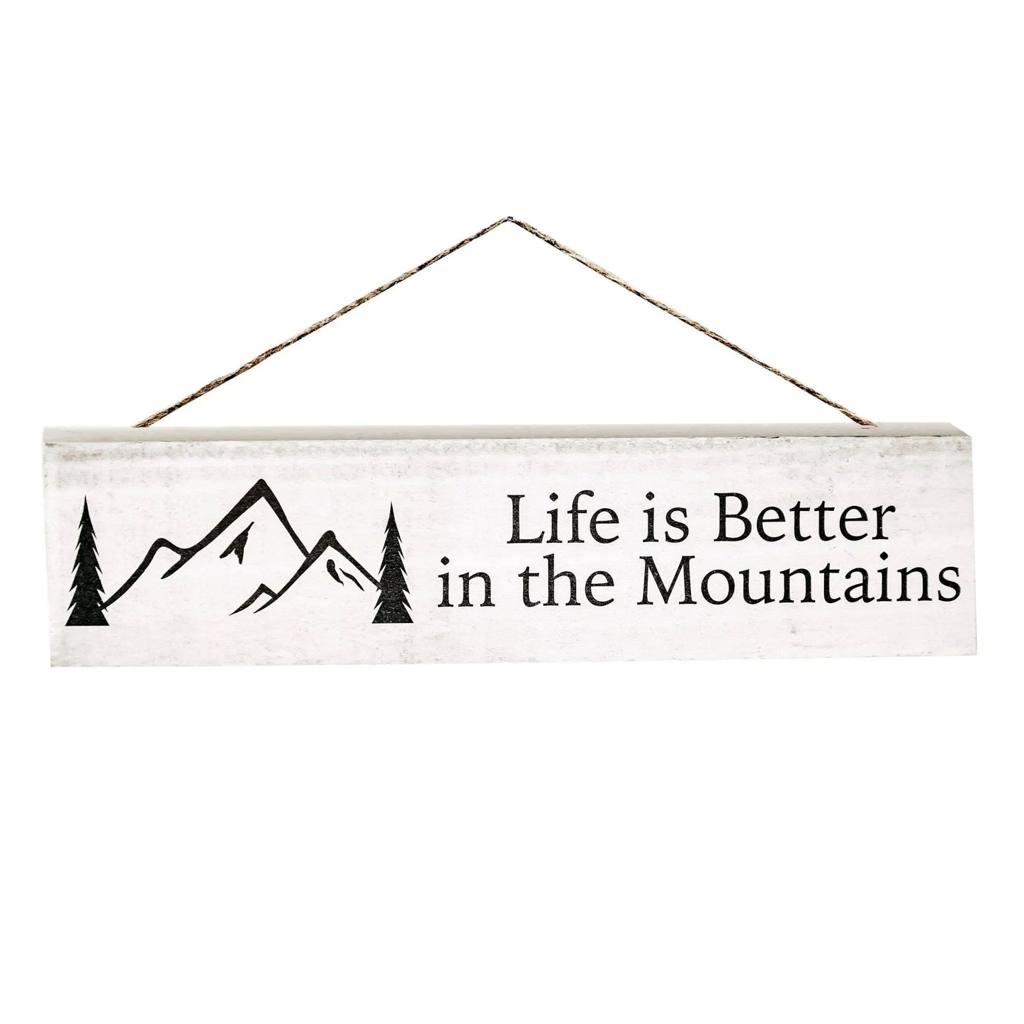 Rustic Barnwood Sign, Farmhouse Sign, Life is Better in the Mountains Wood Sign Joyful Moose