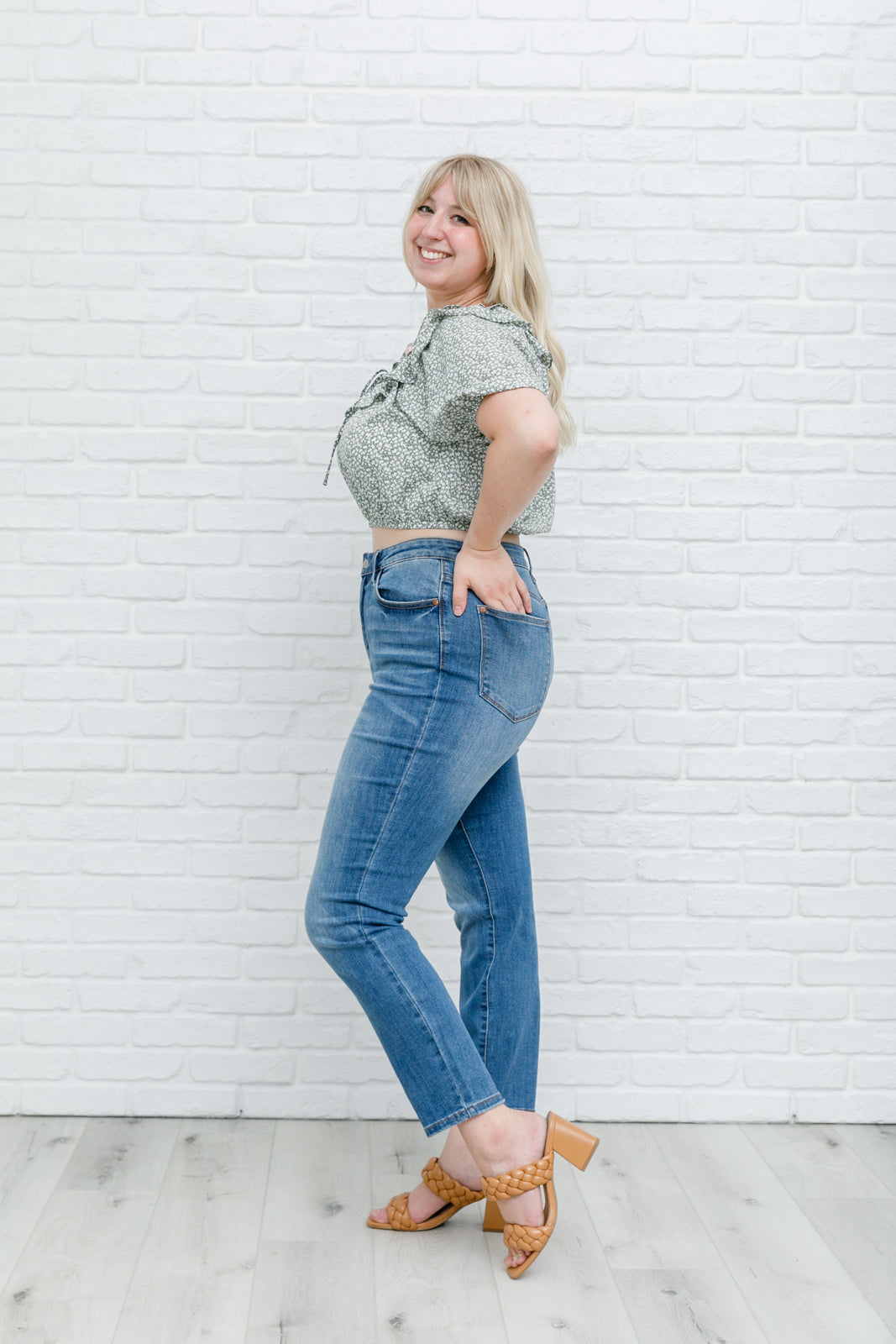 Golden Hour Top in Sage Thread & Co. Boutique, LLC
