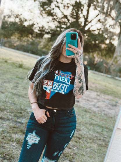 Texas Crop Top Wild Cactus Boutique