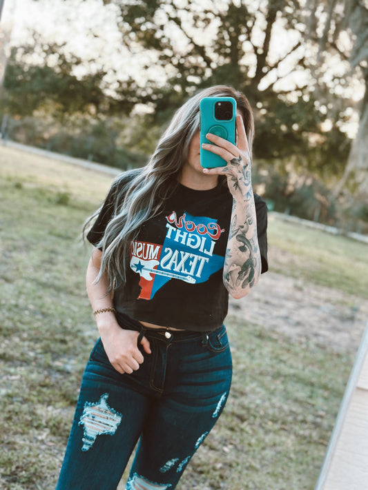 Texas Crop Top Wild Cactus Boutique