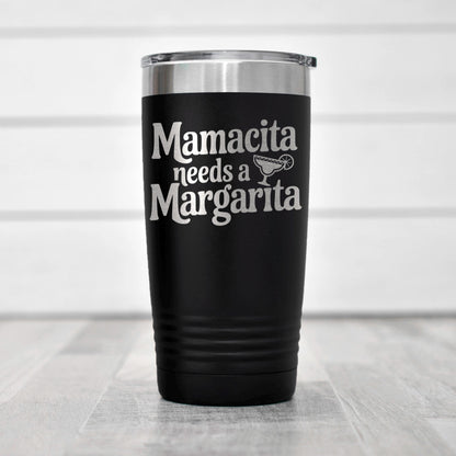 Stainless Steel Tumbler - Mamacita Needs a Margarita | Insulated Travel Mug Joyful Moose