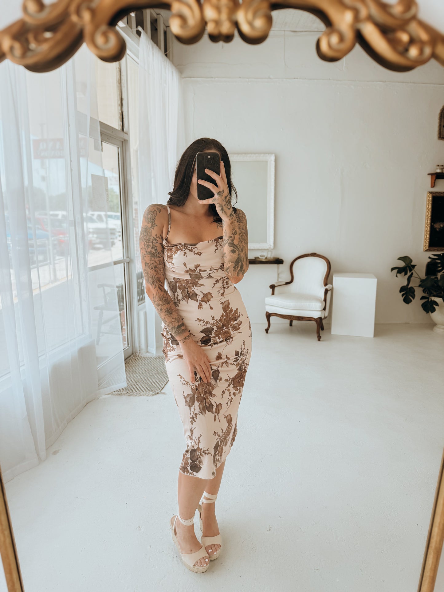 Desert Bloom Midi Dress Wild Cactus Boutique