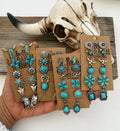 6 Pair Western Navajo Style Stud Earring Set  Wild Cactus Boutique