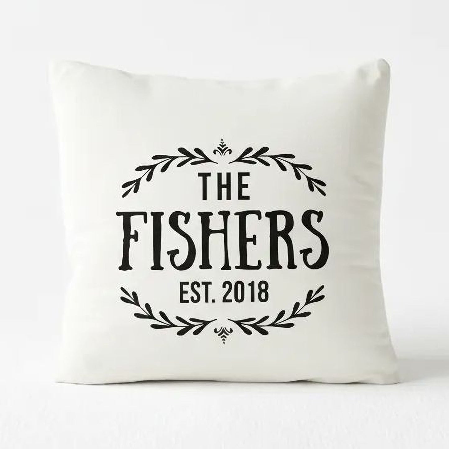 Personalized Throw Pillow Custom Anniversary Wedding Bridal Shower Gift Joyful Moose