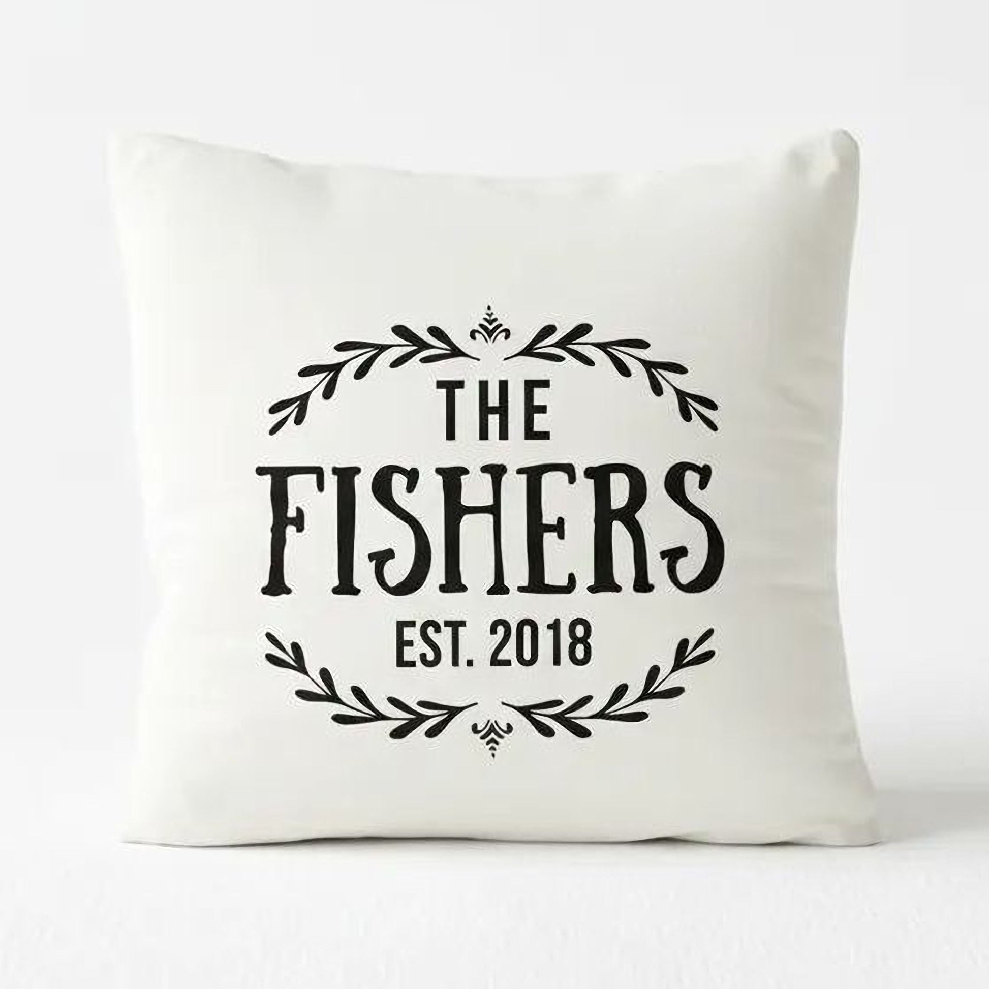 Personalized Throw Pillow Custom Anniversary Wedding Bridal Shower Gift Joyful Moose