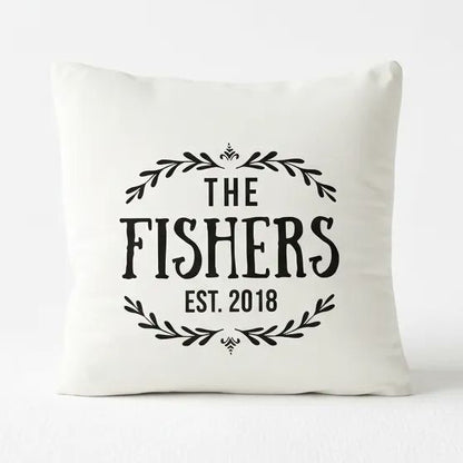 Personalized Throw Pillow Custom Anniversary Wedding Bridal Shower Gift Joyful Moose