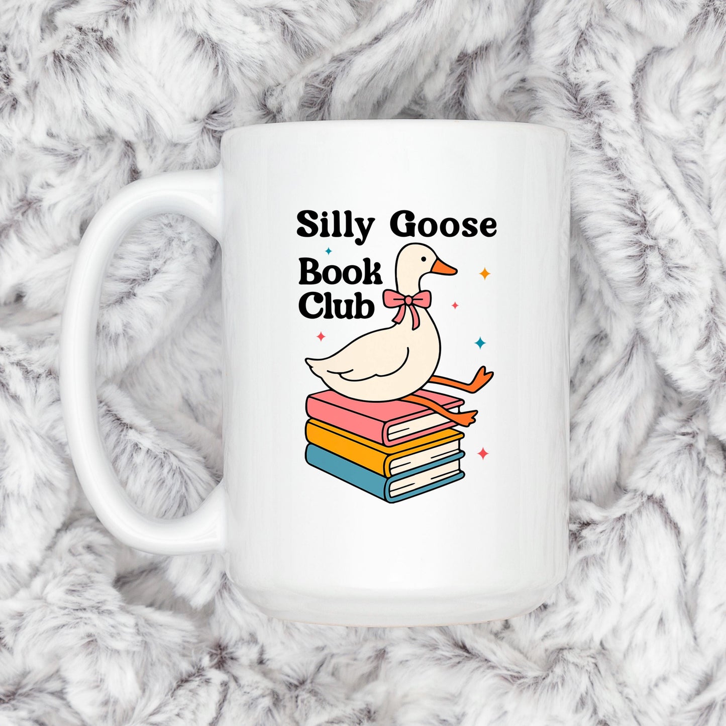 Book Club Mug – Quirky Coffee Cup for Book Lovers | Ceramic, Microwave Safe Joyful Moose