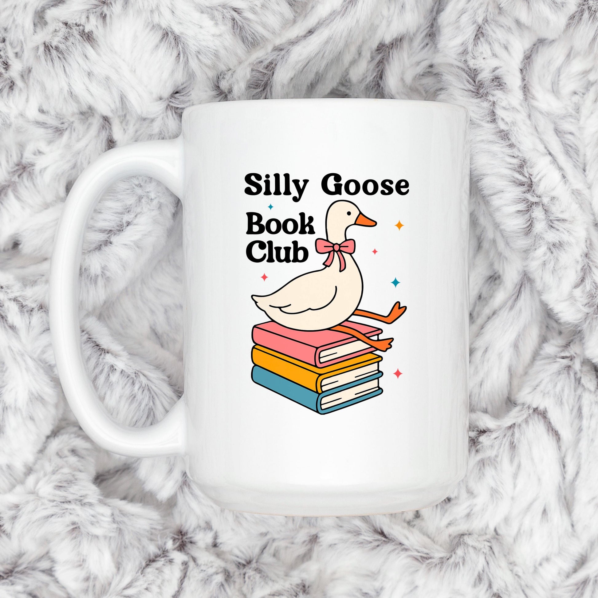 Book Club Mug – Quirky Coffee Cup for Book Lovers | Ceramic, Microwave Safe Joyful Moose