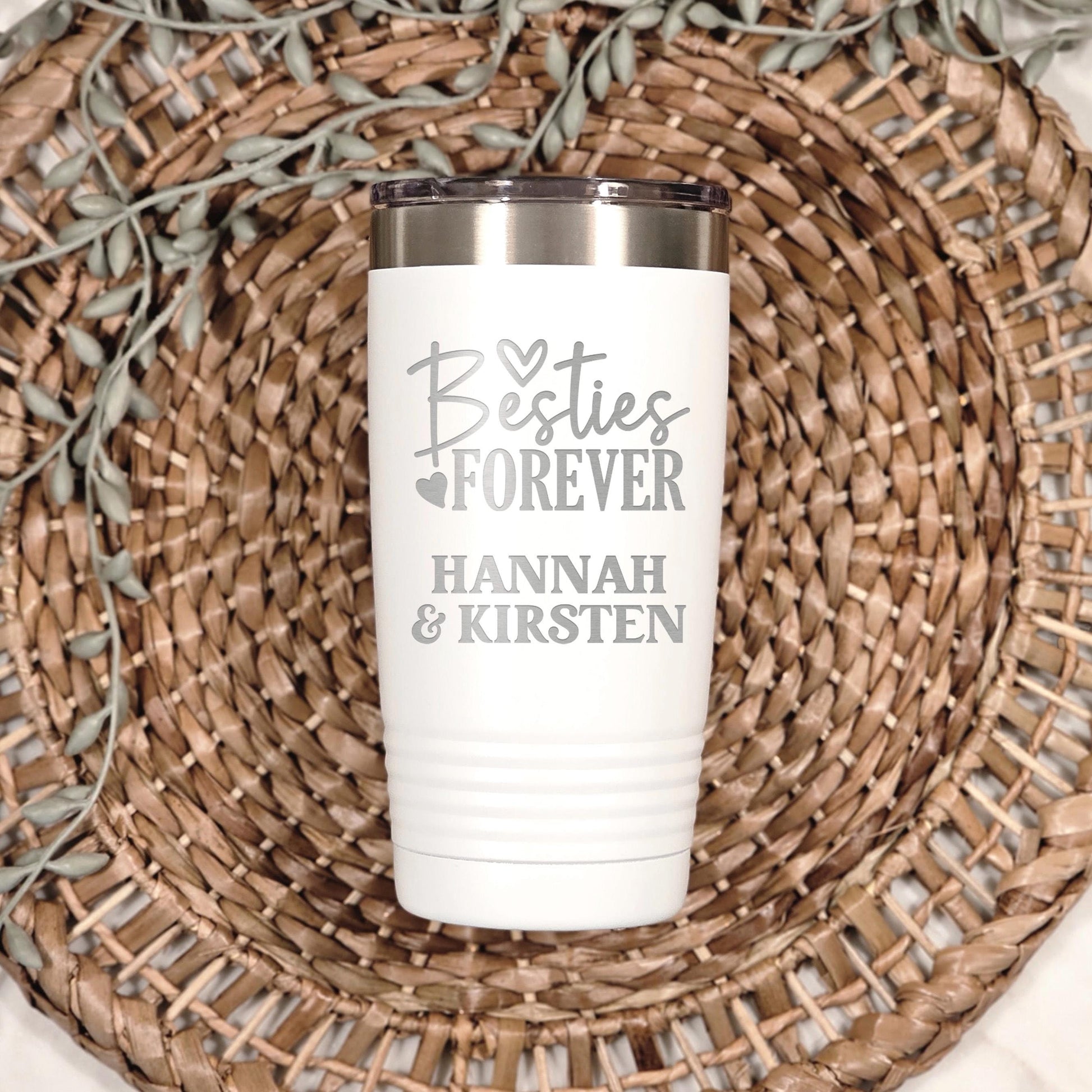 Personalized Travel Tumbler – Custom Friendship Gift | Double Wall Insulated Mug Joyful Moose
