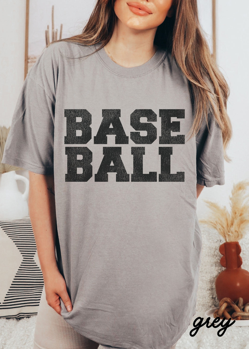 *BASEBALL University Tee *12 Colors (S-4X) Chloe Vs Tank The Boutique