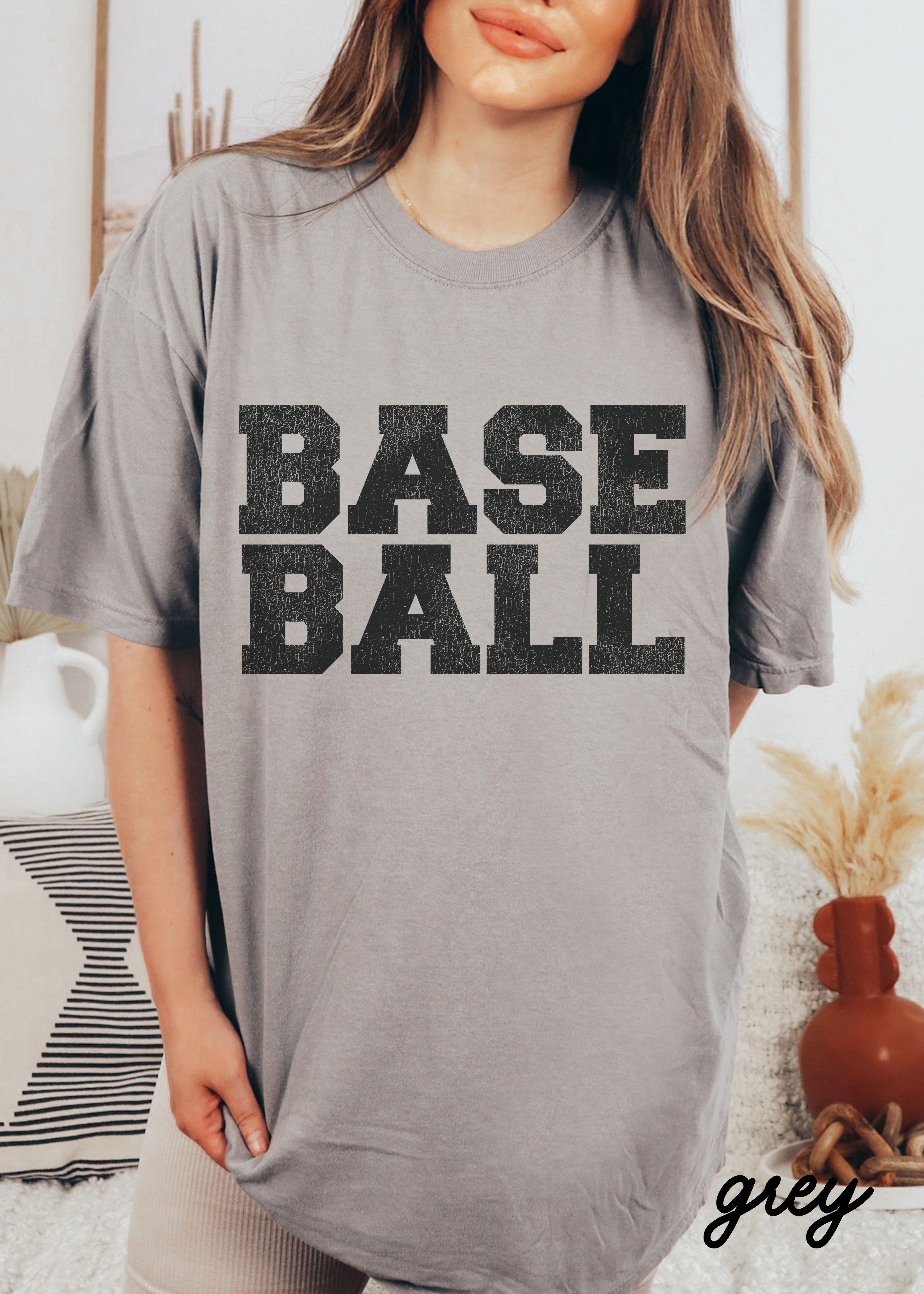 *BASEBALL University Tee *12 Colors (S-4X) Chloe Vs Tank The Boutique