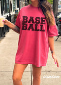 *BASEBALL University Tee *12 Colors (S-4X) Chloe Vs Tank The Boutique