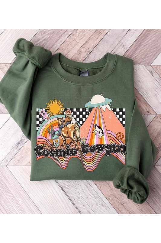 Cosmic Cowgirl Sweatshirt Wild Cactus Boutique